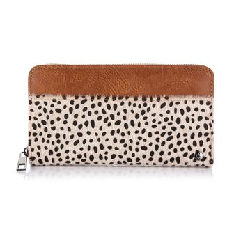 Grote portemonnee cheetah - Bruin
