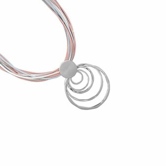 Ketting &#039;Circles&#039; - Zilver