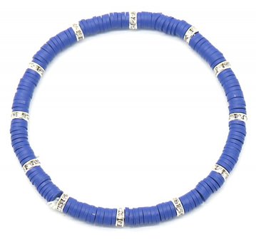 Katsuki armband strass - Blauw