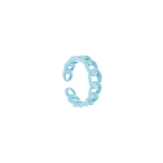 Schakel ring - Blauw