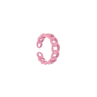 Schakel ring - Roze