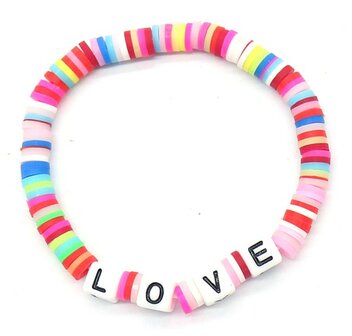 Katsuki armband love - Gekleurd