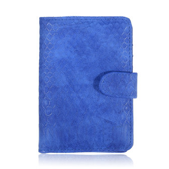 Paspoort hoesje croco - Blauw