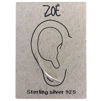 Sterling silver  earlines / oorbellen stripe