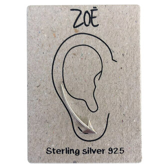 Sterling silver  earlines / oorbellen pijl