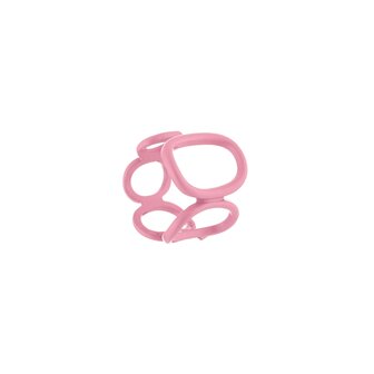 Opengewerkte ring - Roze