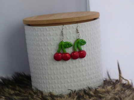 Handmade oorbellen - Cherry&#039;s