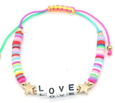 Katsuki armband love star - Multi