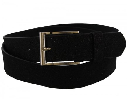 Riem glitter - Zwart