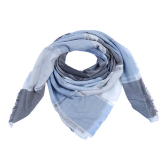Sjaal blocks - Blauw