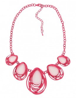 Ketting drops - Roze