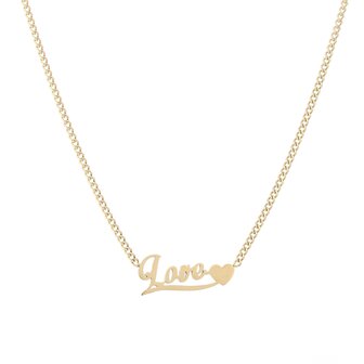 Ketting love - Goud