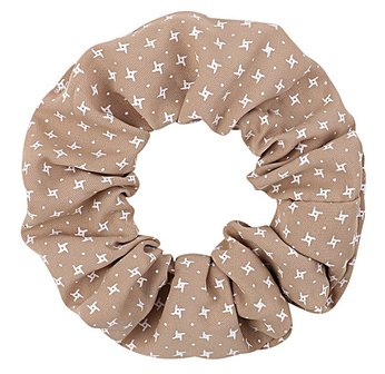 Scrunchie retro bruin