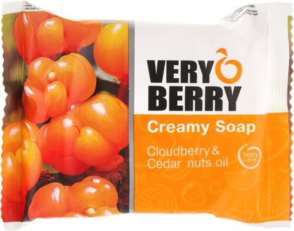Very Berry creamy soap - Cloudberry &amp; Cedar nuts oil