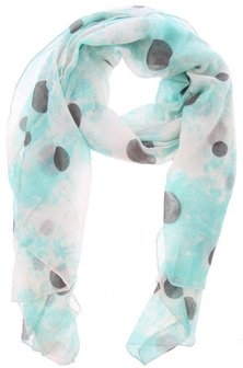 Zomer sjaals dots - Blauw