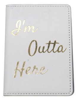 Paspoort hoesje outta here - Wit