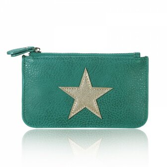 Coin purse star - Groen
