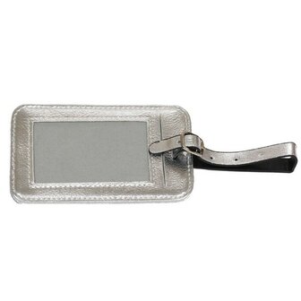 Bagage label metallic - Zilver