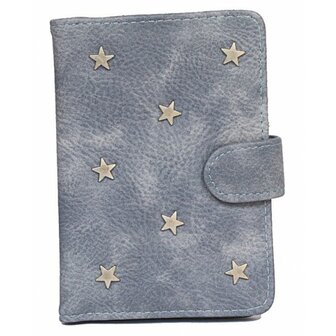 Paspoort hoesje stars - Blauw