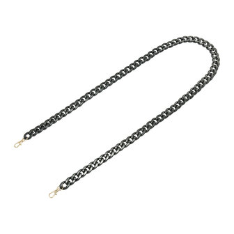 Tas riem / bag strap  long chain - Zwart