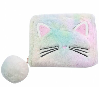 Portemonnee fluffy cat - Multi