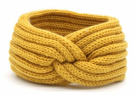 Headband twist - Yellow