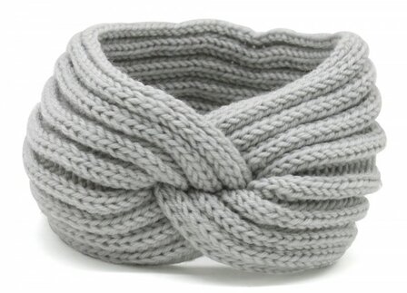 Headband twist - Licht Grijs