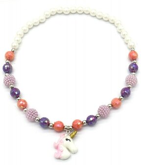 Kinderketting eenhoorn - Roze