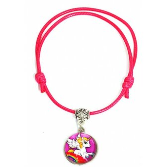 Armband eenhoorn - Roze