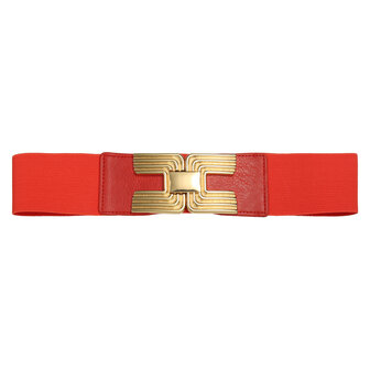 elastische taille riem - Rood/ Maat  S/M