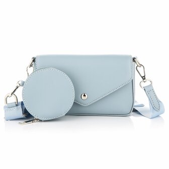 Tas met coin purse - Blauw