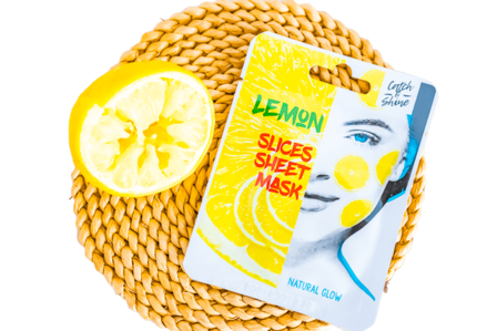 Catch &amp; shine lemon slice sheet mask