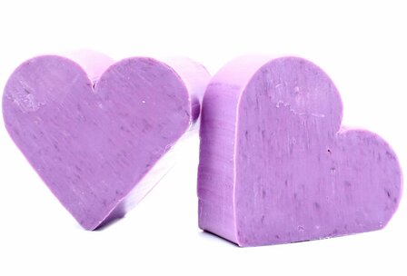 Gastenzeepje hart - Lavendel