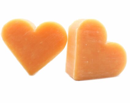 Gastenzeepje hart - Orange &amp; Warm Ginger