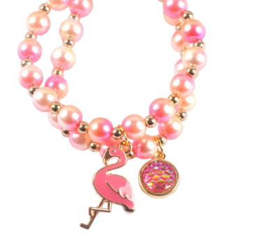 Armbanden set flamingo