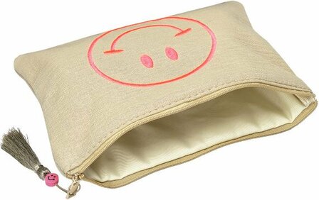 Make-up/Toilet tas smiley - Pink