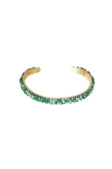 Armband gina - Goud/Groen