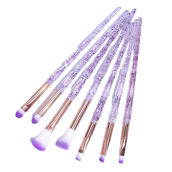 Make up brushes set 7/pc -unicorn purple glitter