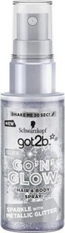 Got2b Hair &amp; Body Spray Go &#039;N&#039; Glow Zilver 50ml