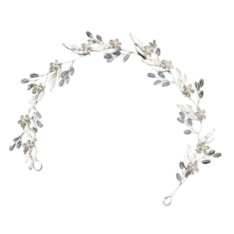 Buigbare tiara strass  - Zilver