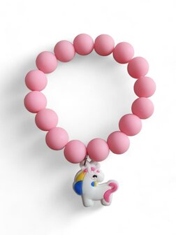 Kinderarmband eenhoorn roze