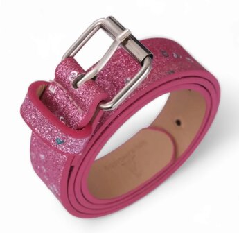 Glitter riem - Roze