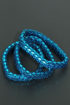 Elastische armband - blauw