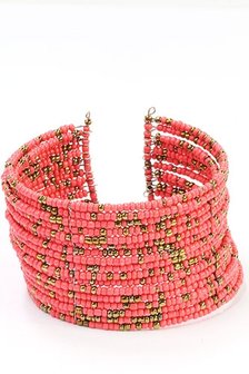 Bohemian style armband - roze