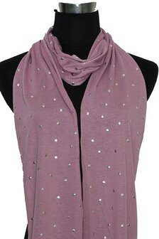 Shawl paars met studs