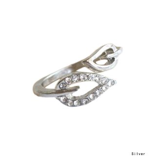 Ring leaf zilver