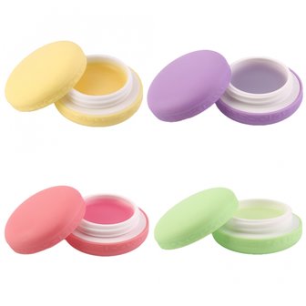 Macaron lipbalm met kwastje