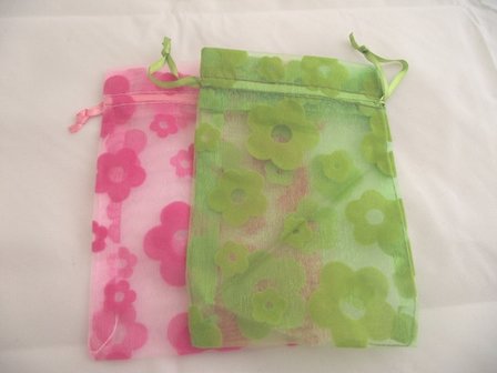 Organza zakjes &quot;Flower&quot;  