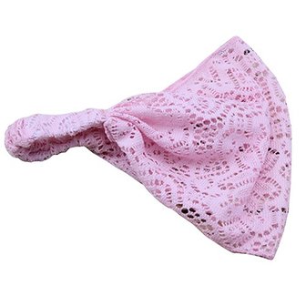 Bandana/haarband &quot;kant&quot; Roze