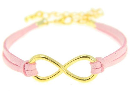 Armband infinity - Roze